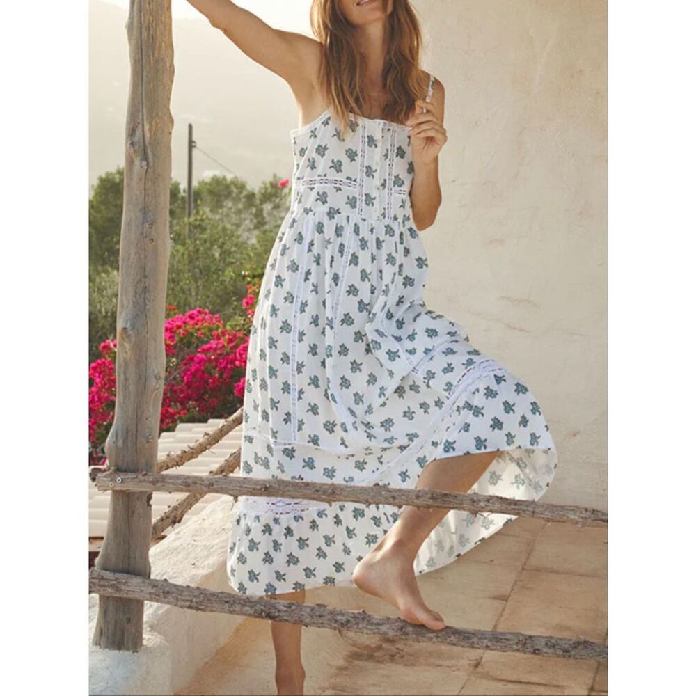 Spell Fable Block Printed Strappy Sundress - Picture 2 of 7